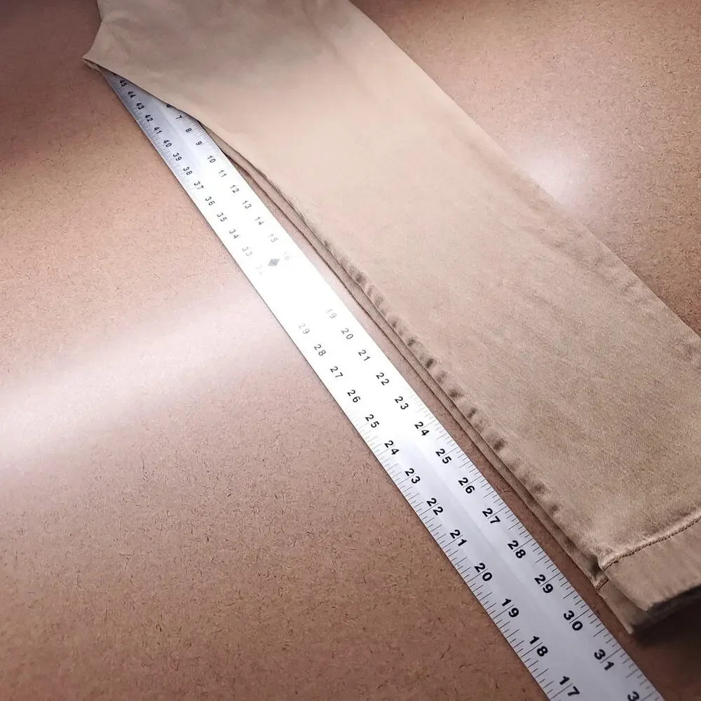 J Crew 484 Slim Straight Chino Pants Men 32 Brown Stretch Casual Gorpcore 90s
